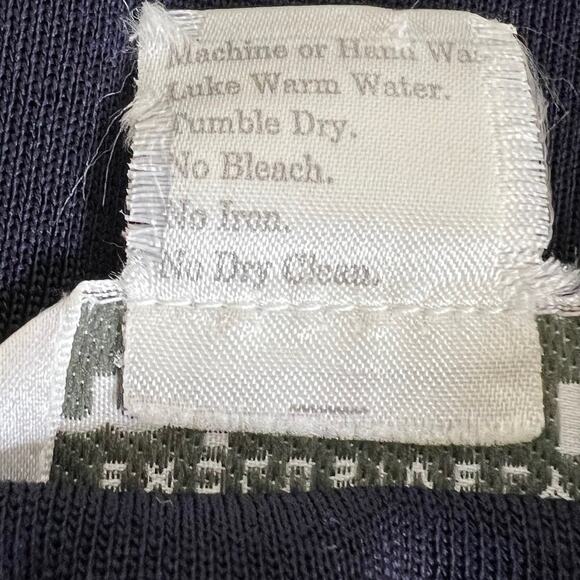 Exclusively Misook Woman 3X Navy White Trim Open Front Knit Cardigan Jacket - Picture 5 of 5